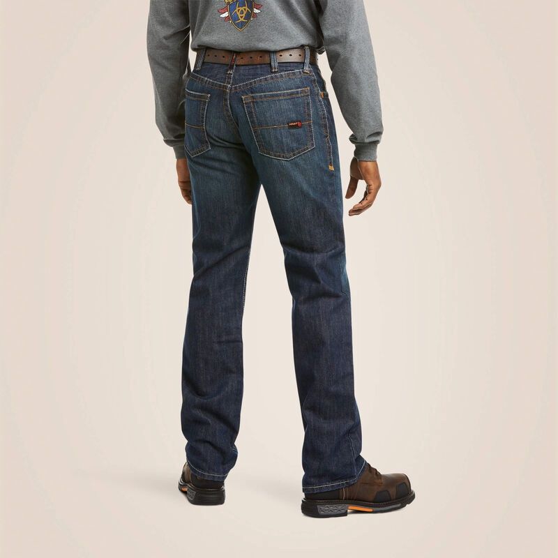 Ariat Men's FR M4 Shale 10012555 Relaxed Basic Boot Cut Jean-DNR, Inseam: 30, Waist: 30