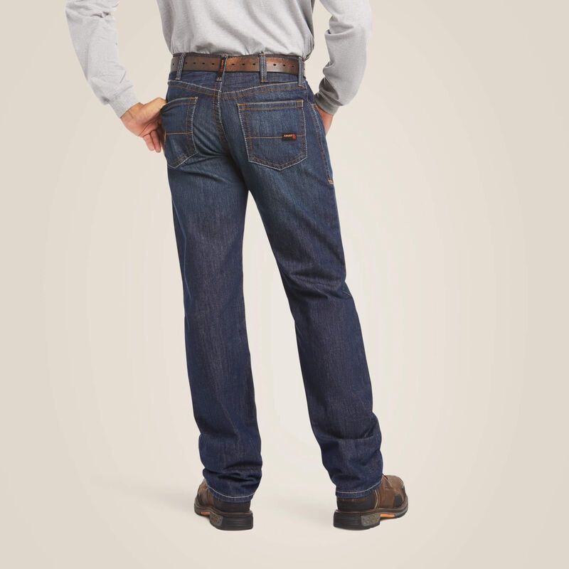 Ariat Men's FR M3 Shale 10014450 Loose Basic Stackable Straight Leg Jean, Length: 30, Waist: 30