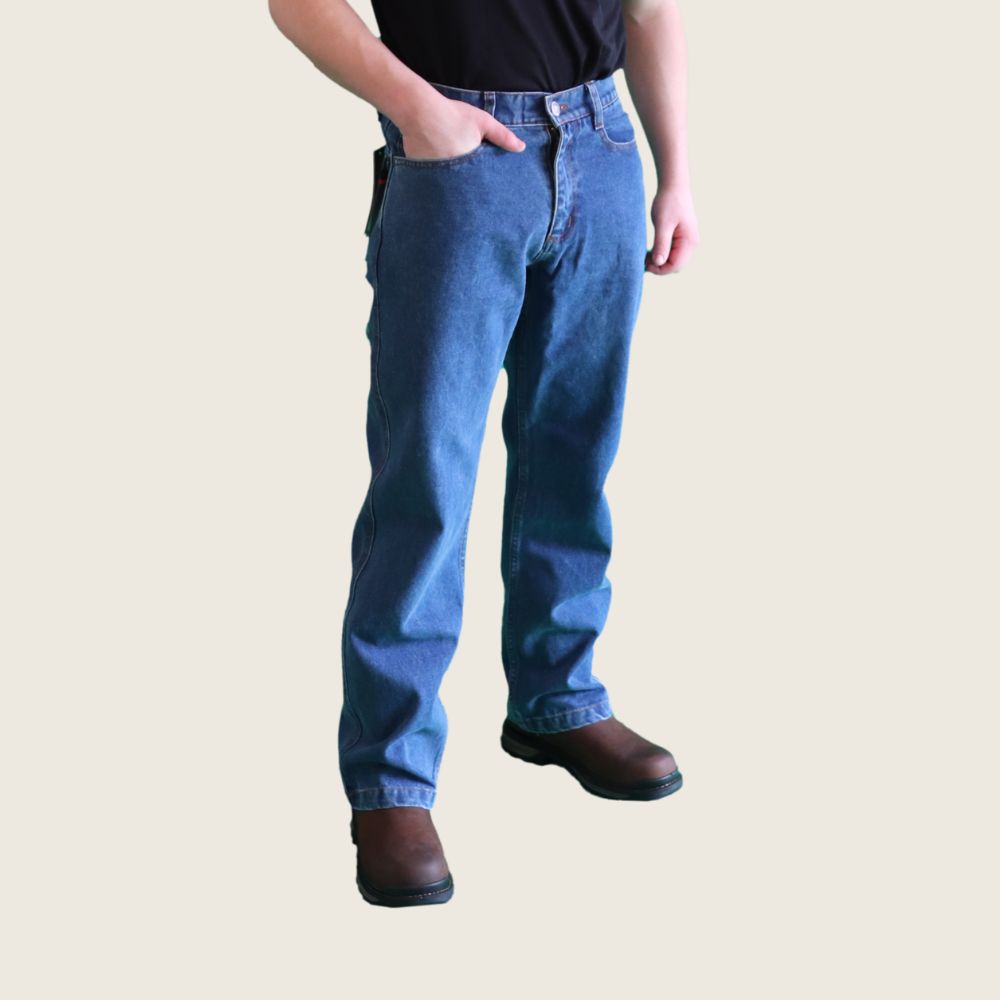 Forge Men's FR Dark Blue Jean, Inseam: 30, Waist: 30