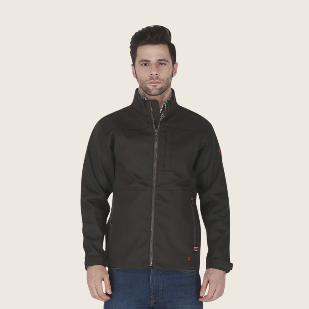 Forge Men's FR Ripstop Jacket, Color: Black, Size: S