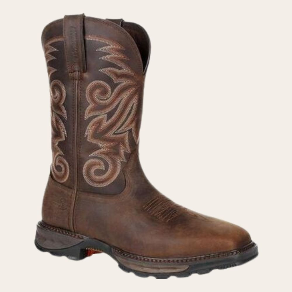 Durango Maverick XP Burly Brown Steel Toe Waterproof Western Work Boot, Diameter: M, Size: 7