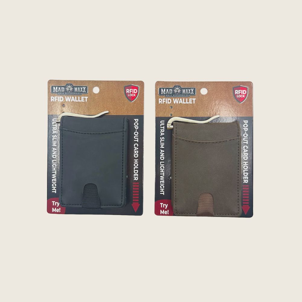 MAD MAXX Leather RFID Wallet, Style: Bi-Fold