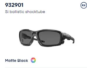 Oakley Standard Issue (SI) Ballistic Shocktube Sunglasses, Color: Grey / Black Polarized