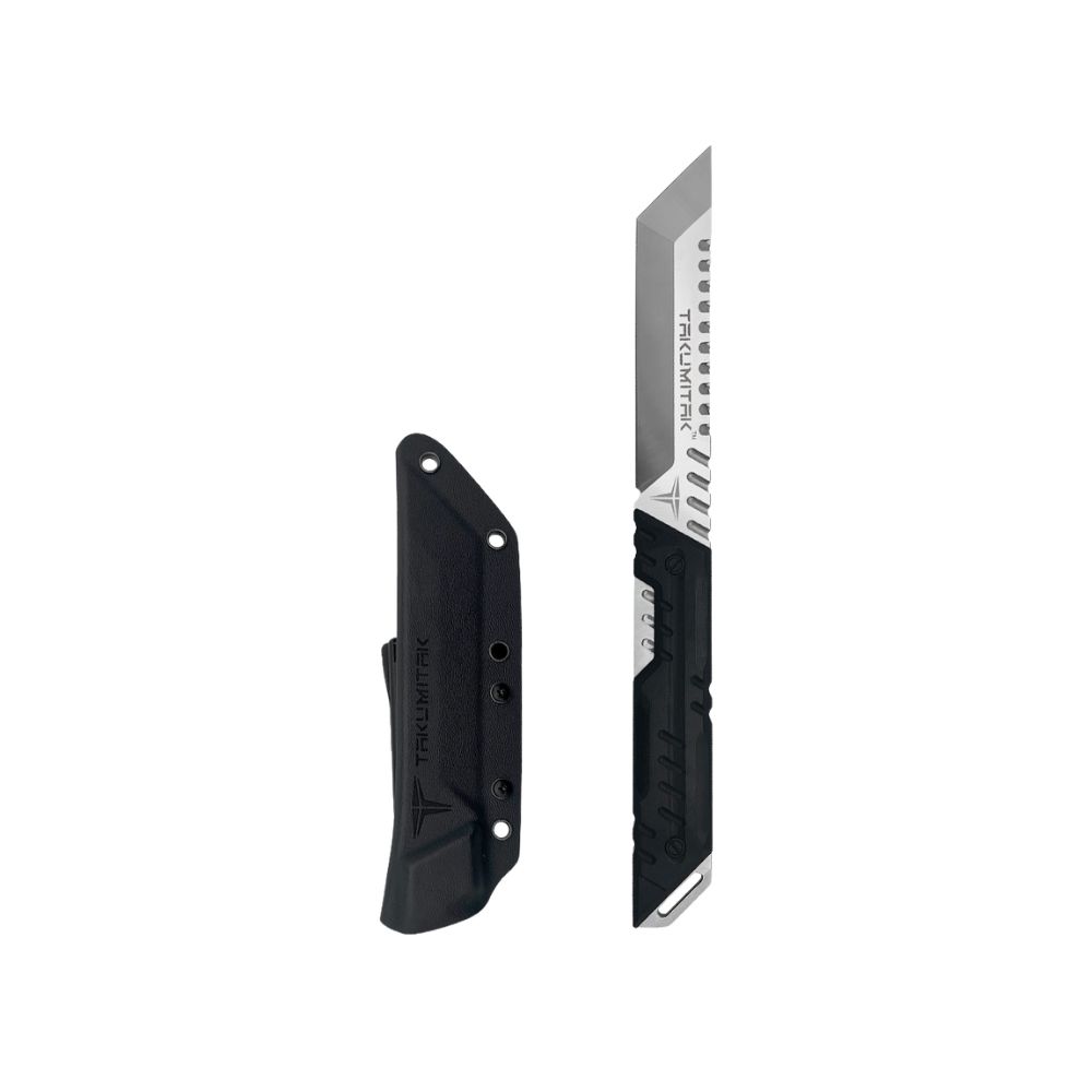 Takumitak 12.25" Fixed Blade Knife, Color/Length: Silver, Model: Solution