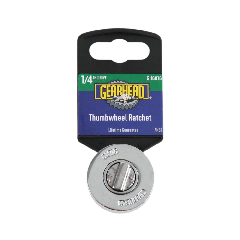 Gearhead Thumbwheel Ratchet, Category: Ratchet and Sockets, Size: 1/4"
