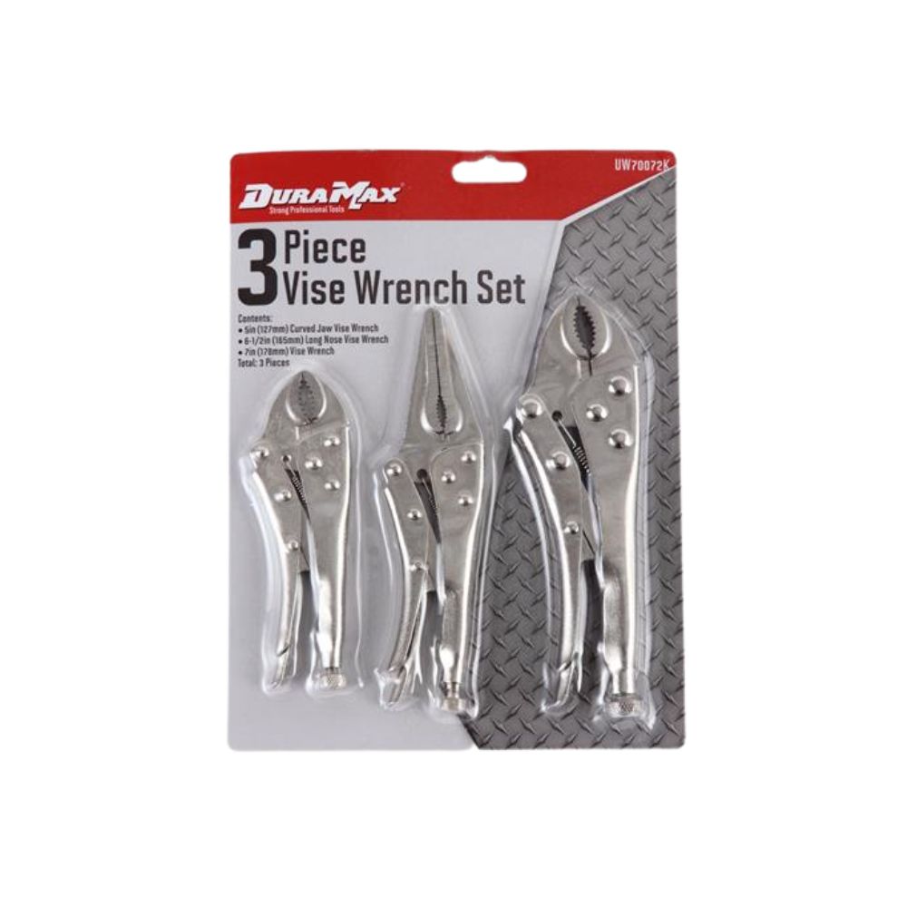 Dura Max 3 Piece Vise Wrench Set, Category: Pliers and Cutters