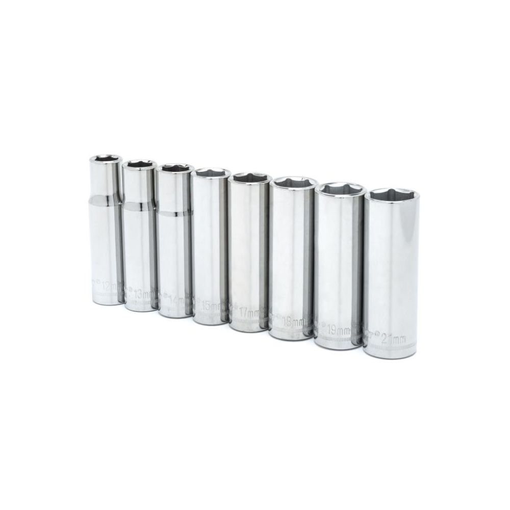 MIT Deepwell Socket Set, Model: 3/8"/Metric