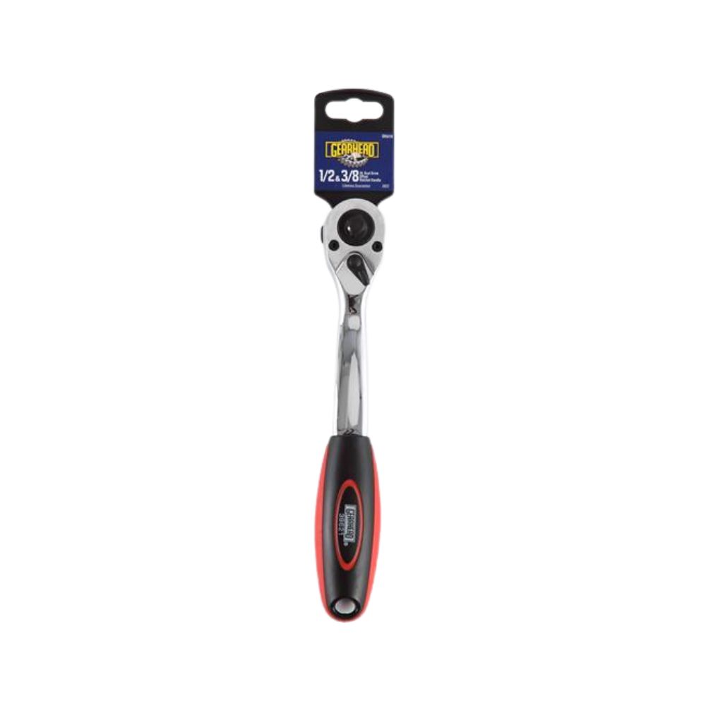 Gearhead Dual Drive Ratchet Handle, Drive: 1/2" &amp; 3/8"