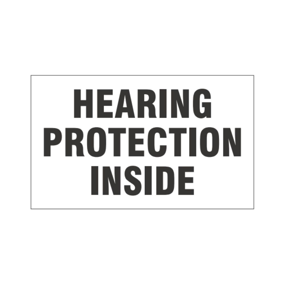 Hearing Protection Inside, Color: AV, Size: 7"x10"