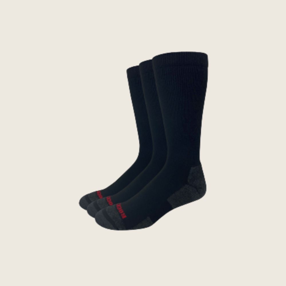 Rocky Men's Ultra-Dri Boot Sock 3 Pack Black, Size: L