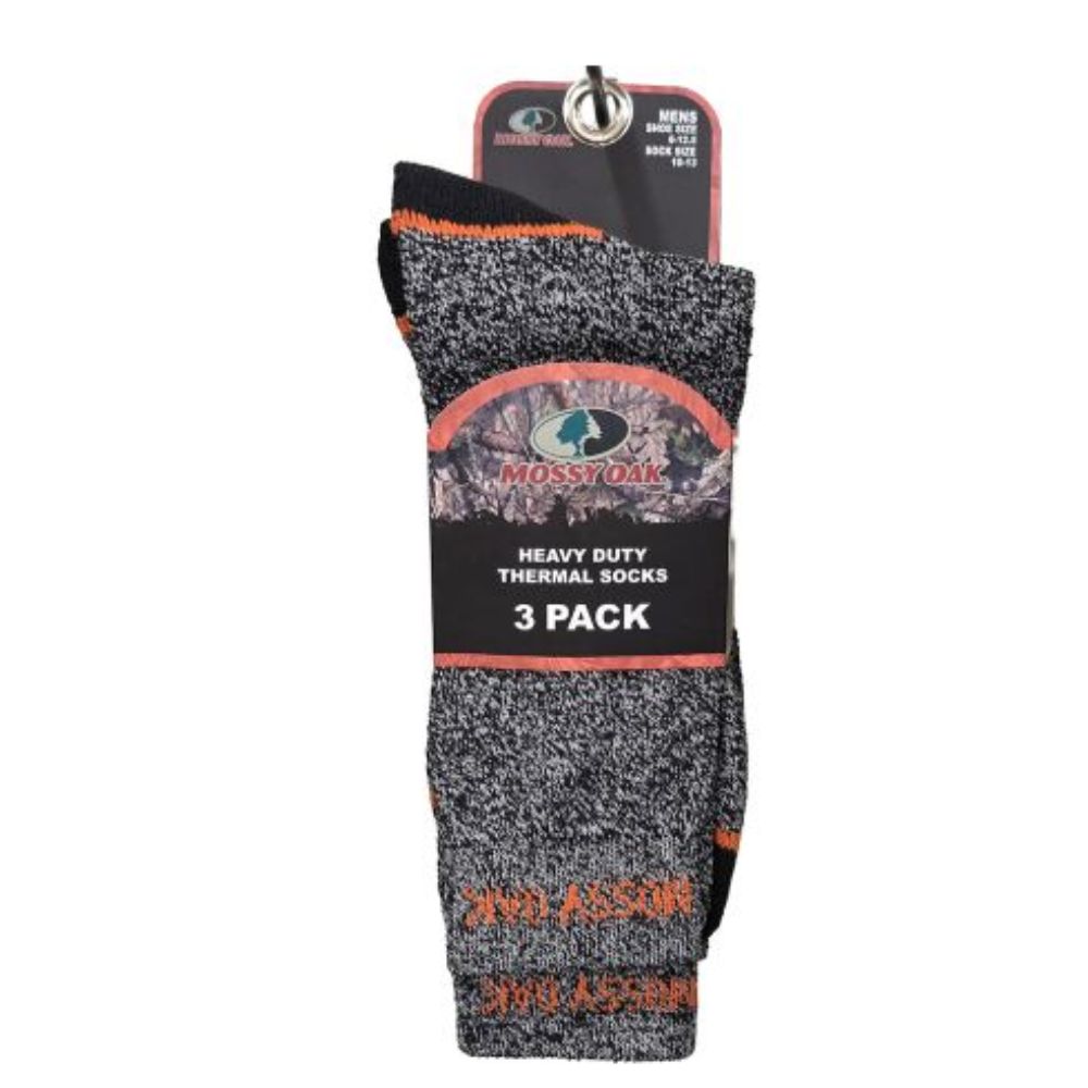 Mossy Oak Heavy Duty Thermal Socks 3 Pack, Socks: Socks