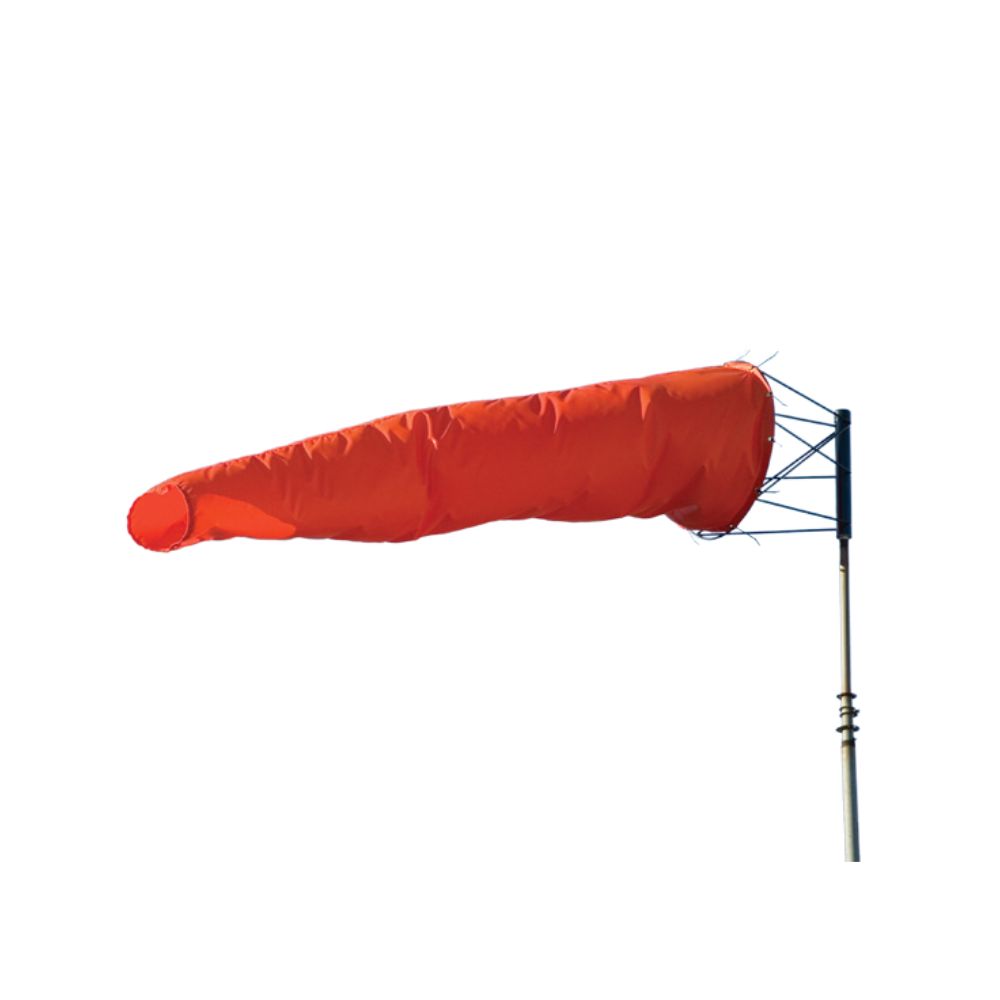 Safety Flag Windsock, Color: Orange, Material: Nylon, Size: 10"x36"