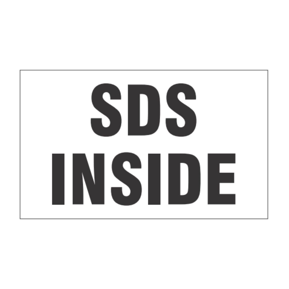SDS Inside Decal, Color: AV, Size: 3"X5"