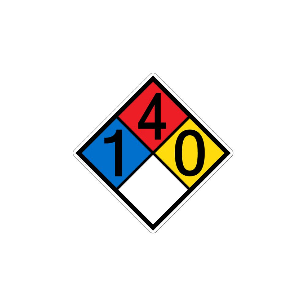 NFPA Diamond Vinyl 140, Size: NFPA Diamond Vinyl 140 / 10" x 10"