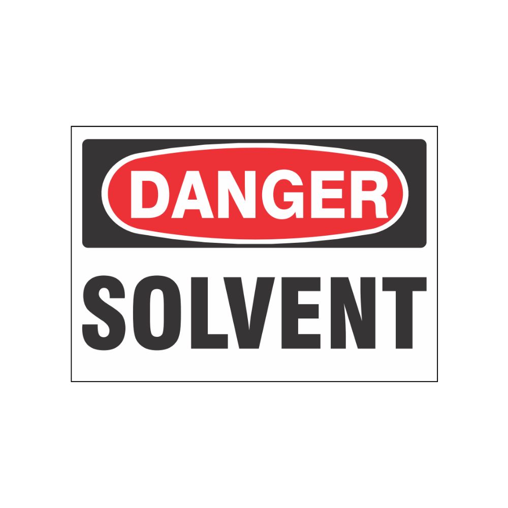 Danger Solvent, Color: AV, Size: 7x10