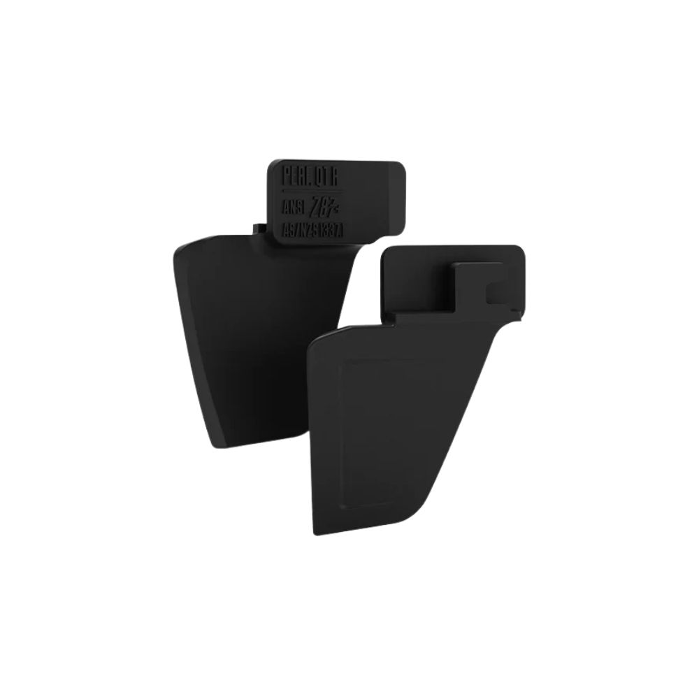 Heat Wave Performance Replacement Side Shields, Color: Matte Black, Style: Lazer Face/ XL Lazer Face