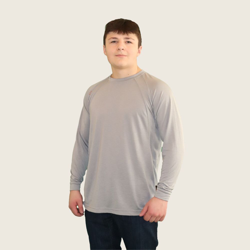 Xtreme FR Light Weight Shirt Grey, Color: Grey, Size: S, Style: Crew
