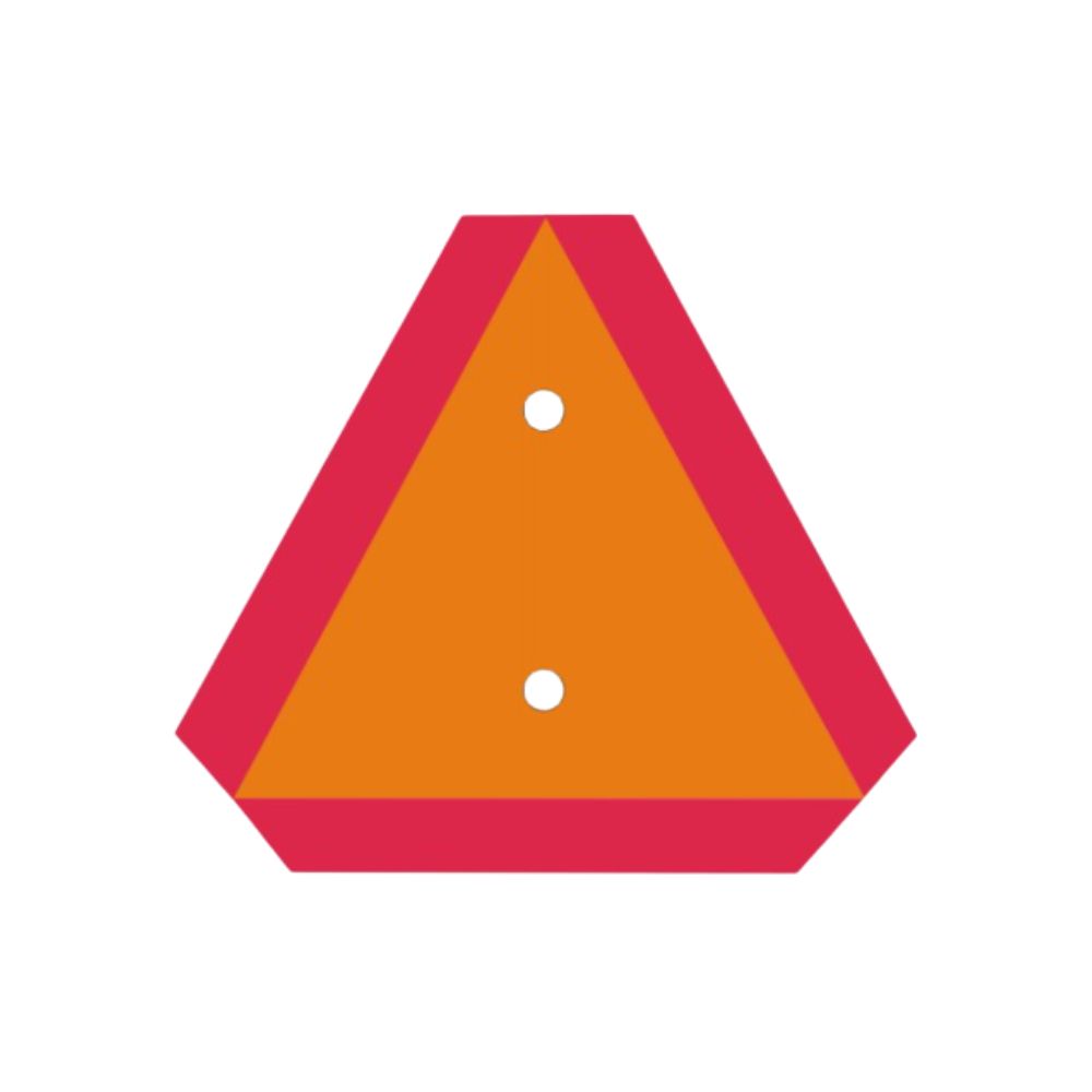 Slow Moving Vehicle Sign High Ref, Color: AV, Size: 14x16