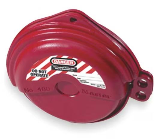 Gate Valve Lockout 480 -1" to 3", Color: Red, Size: 1-3 inch