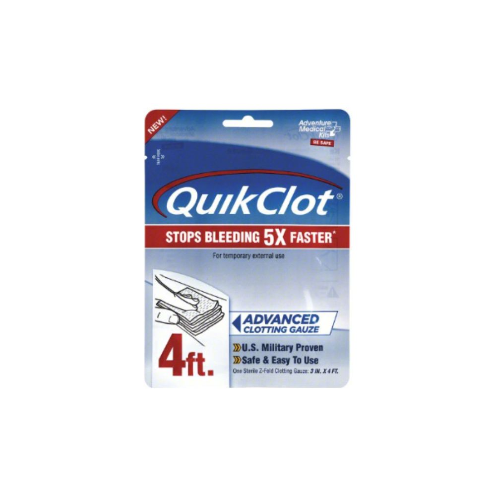QuikClot Gauze, Size: 3"x4"