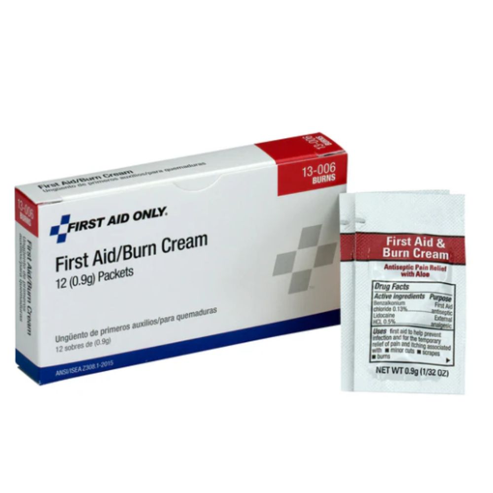 First Aid Only Burn Cream, Size: 25/box