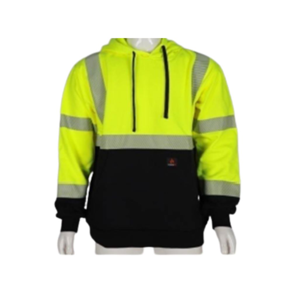 Forge MEN'S YELLOW HI-VIS HOODY, Size: S