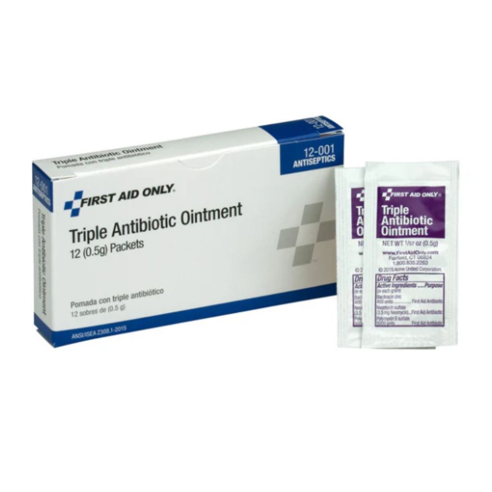 First Aid Only Triple Antibiotic Ointment, Size: 12 packets