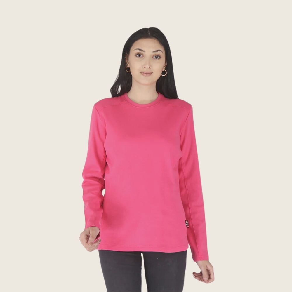 Forge Women's FR Crew Neck Shirt Hot Pink, Color: Hot Pink, Size: S