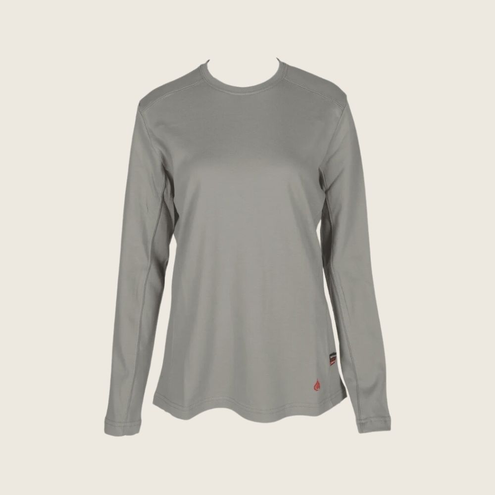 Forge Women's FR Crew Neck Shirt Grey, Color: Grey, Size: S