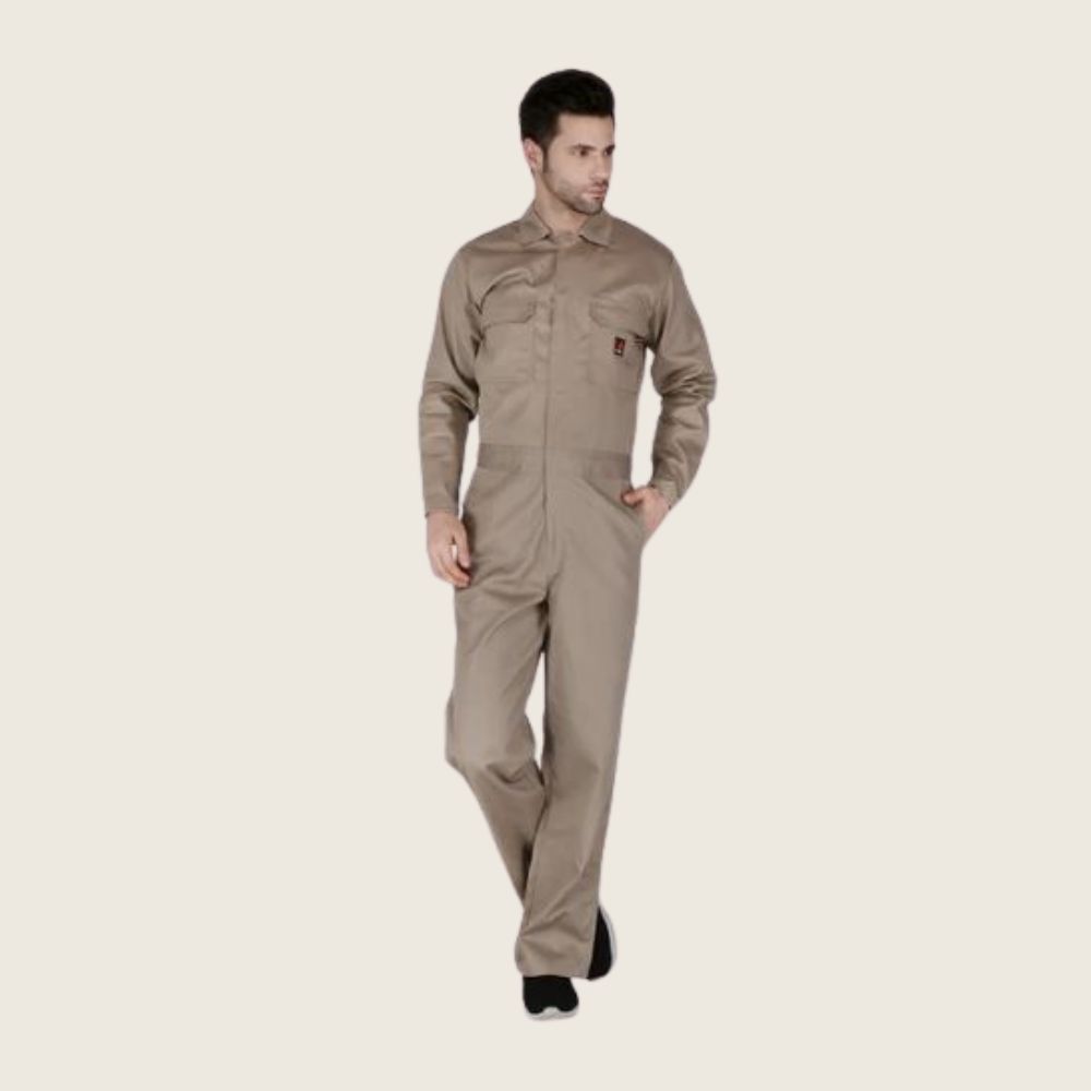 Forge Men's FR Coverall Khaki, Color: Khaki, Size: S