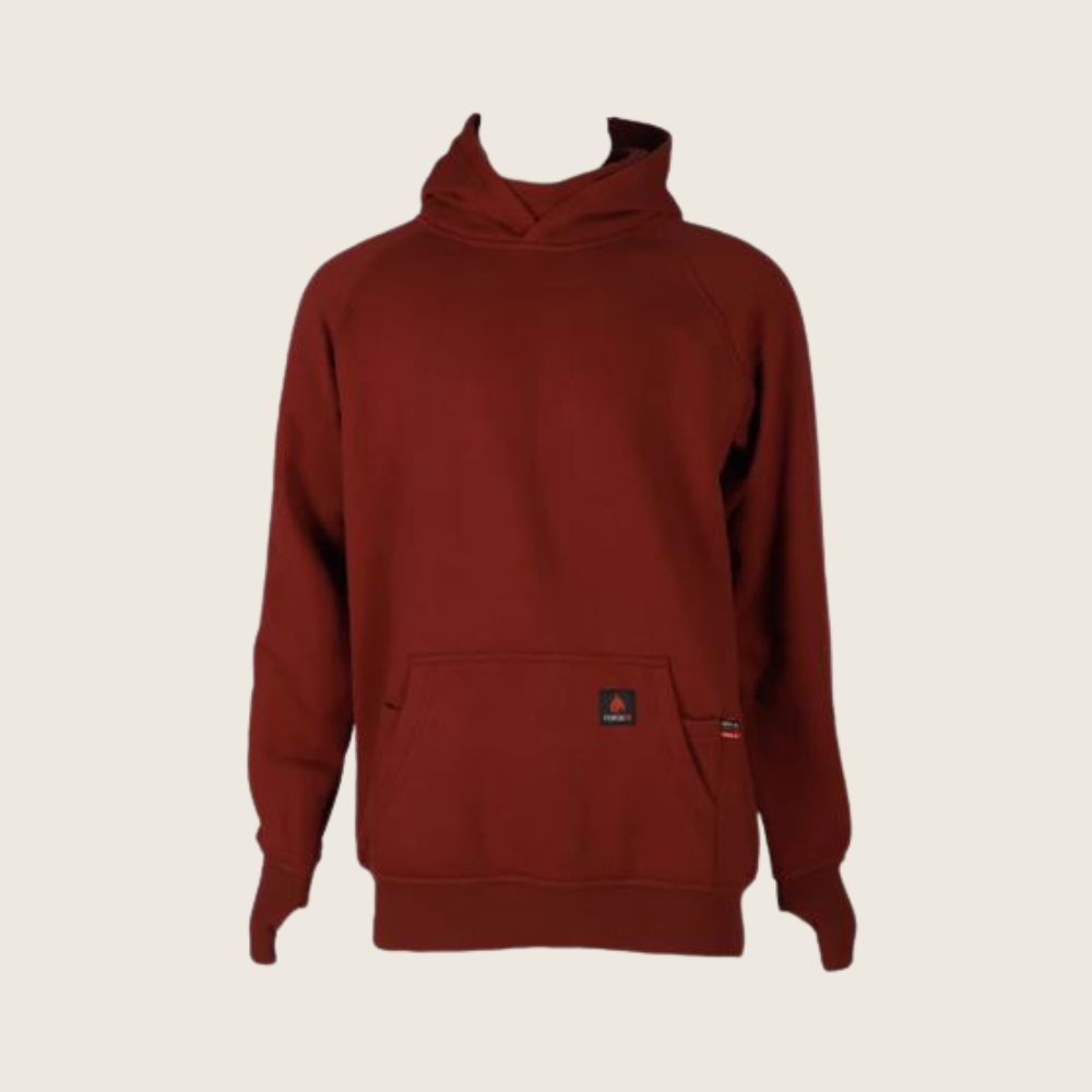 Forge Men's FR Pull-Over Hoodie Burgundy, Color: Burgundy, Size: S