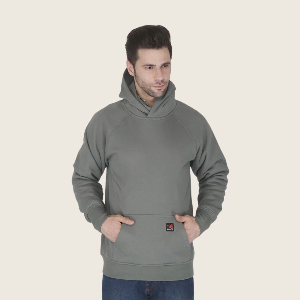 Forge Men's FR Pull-Over Hoodie Grey, Color: Grey, Size: S