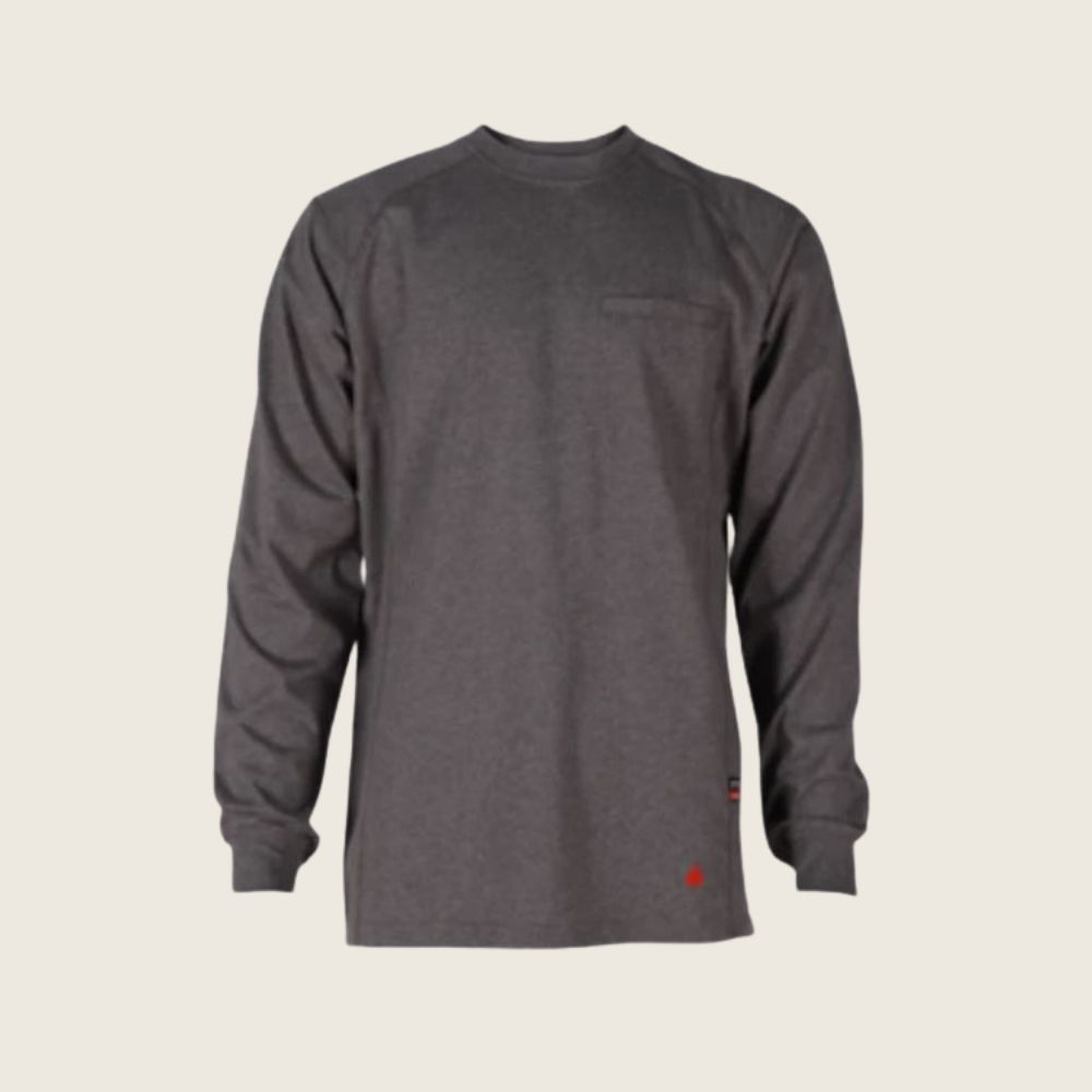 Forge Men's FR Light Weight Crew Neck Shirt Charcoal Grey, Color: Charcoal Grey, Size: S, Style: Crew