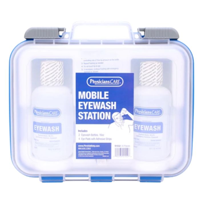 First Aid Only Mobile Eyewash Station, 6 Pieces, Size: 16oz