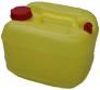 10 LT. STACKABLE EMPTY CONTAINER WITH CAP SPLASH FREE - TRANSPARENT YELLOW - NO LOGO (80 - 1OLt. CONTAINERS PER SKID)
