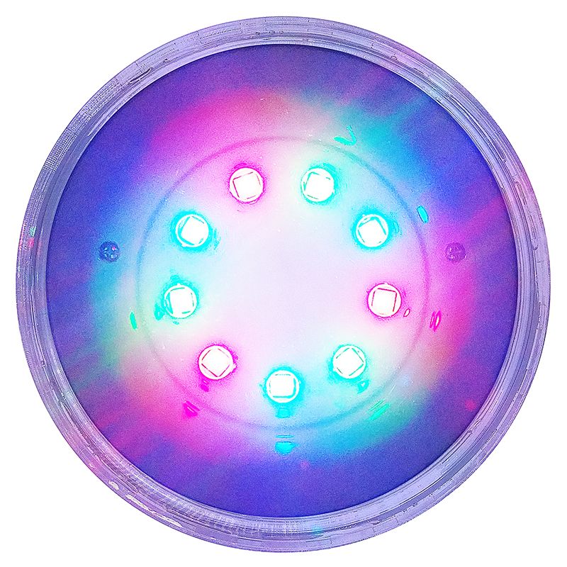 12 VOLT RAINBOW RAYS LED BULB C/W O-RING (12 COLOURED LED&#39;S) or WHITE