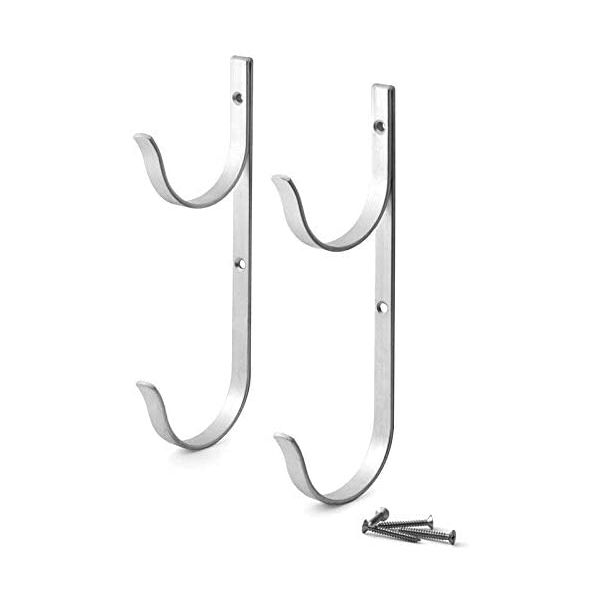 7,5 IN. /19CM DOUBLE HOOK ALUM. ACCESSORIES HANGER (X2)