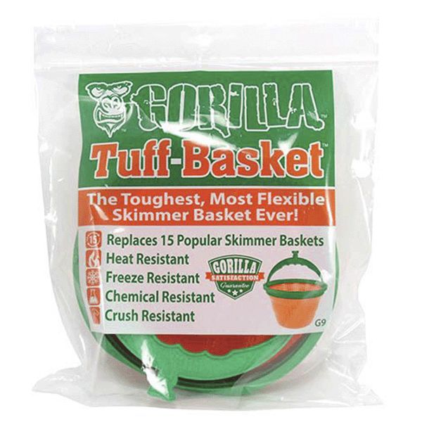 8&quot; GORILLA TUFF BASKET, FITS  POPULAR 8&quot; - 8 1/2&quot; SKIMMERS - (CASE OF 30)
