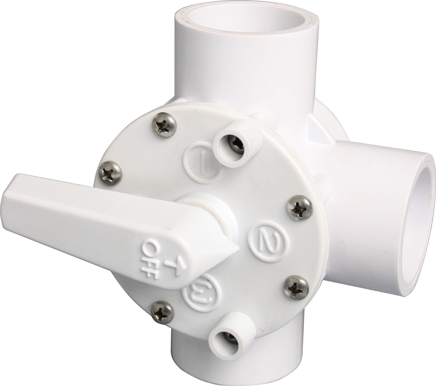 3-WAY VALVE, 3 SIDES  FEMALE SLIP ON 3 SIDES