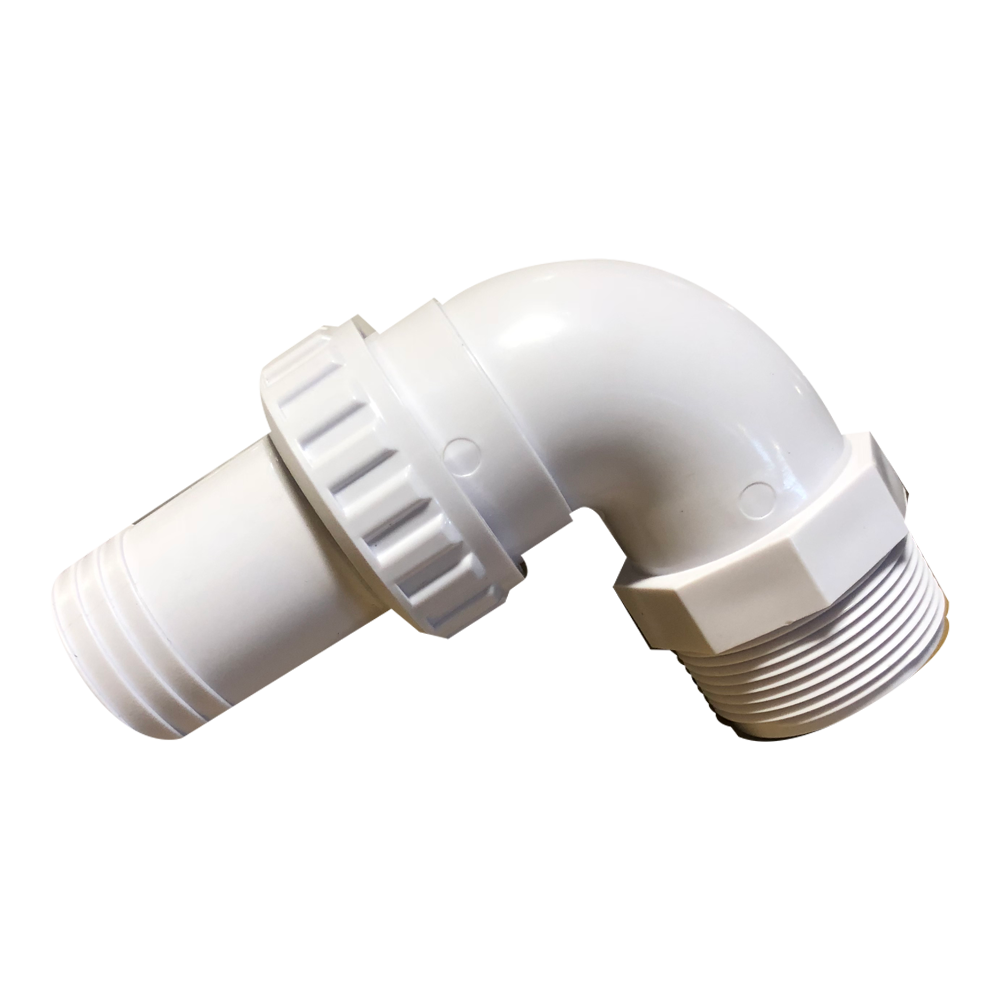 ABS QUICK CONNECT 90O ELBOW 1 1/2 IN. MALE THREADED/BARBED
