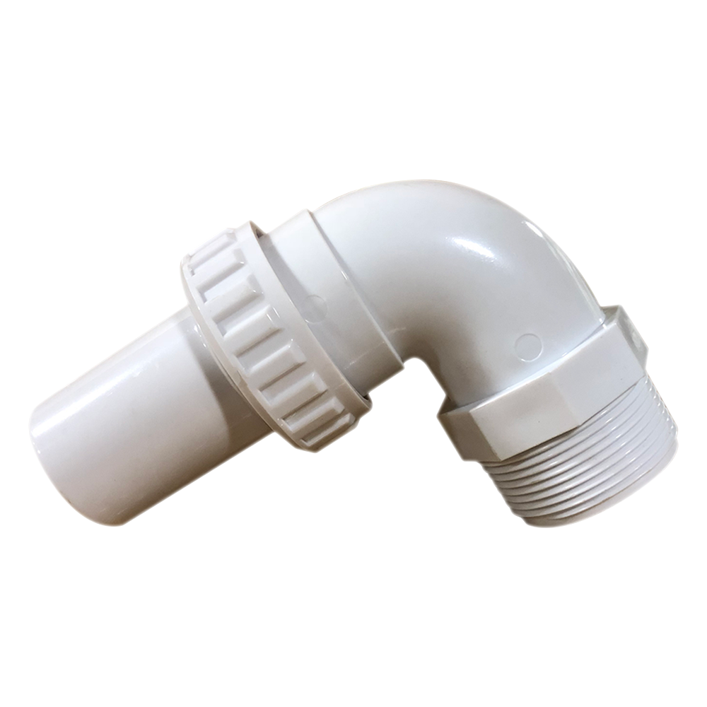 ABS QUICK CONNECT 90O ELBOW 1 1/2 IN. MALE THREADED/SMOOTH