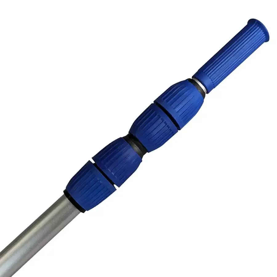 8&#39;-16&#39; DELUXE VACUUM POLE W/RUBBER CAM BLUE