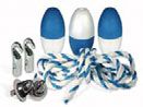 SAFETY KIT (20') INCLUDING 5 ITEMS : 3036X3 (FLOATS)/3038X1 (20’ ROPE) &amp; 9004 (X2 HOOKS).