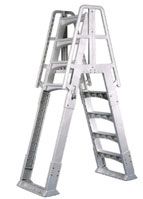 SLIDE LOCK A-FRAME LADDER - GRAY