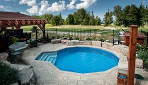 Semi Inground Pool Octagon and Decagon