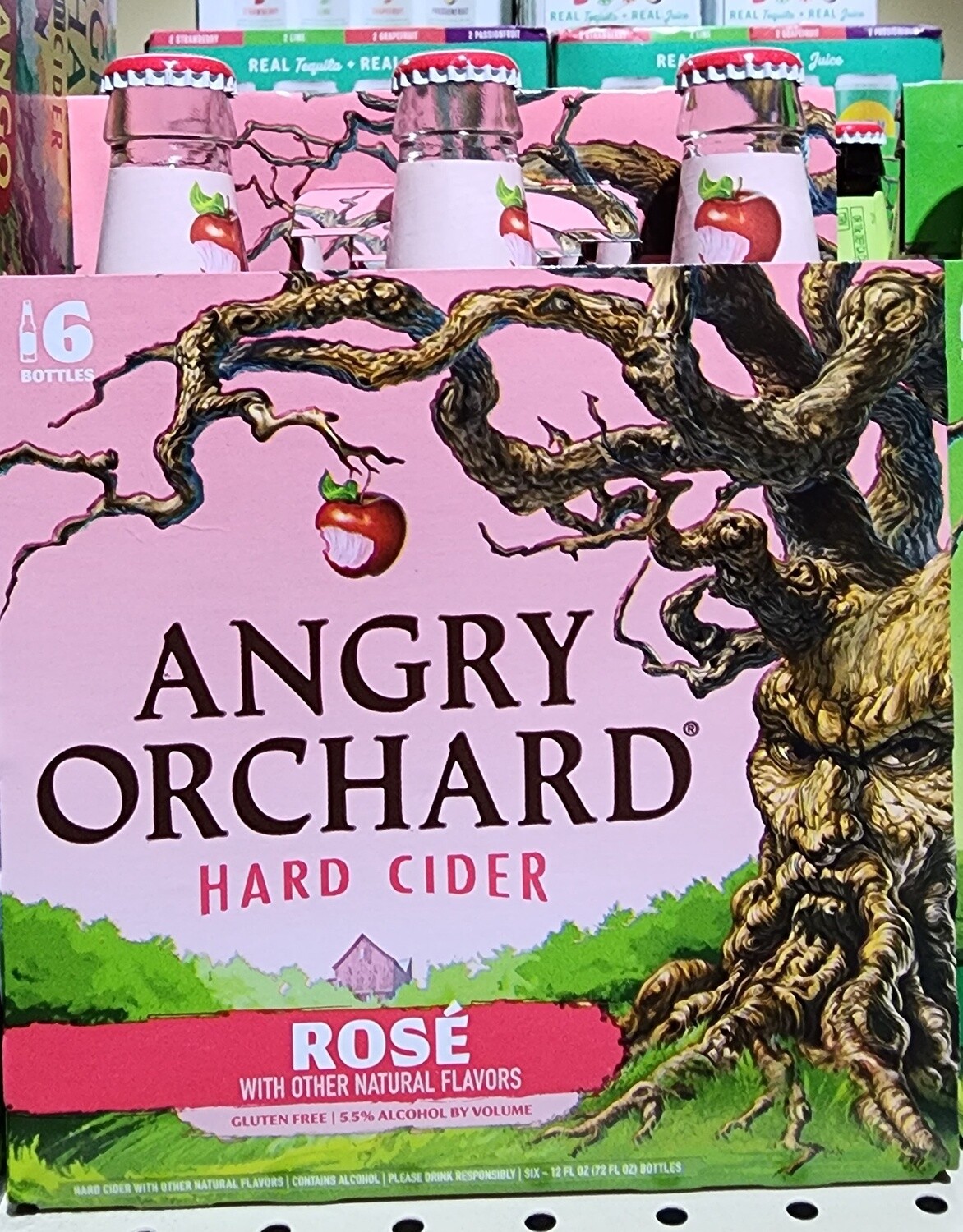 ANGRY ORCHARD CIDER ROSE 6BTL