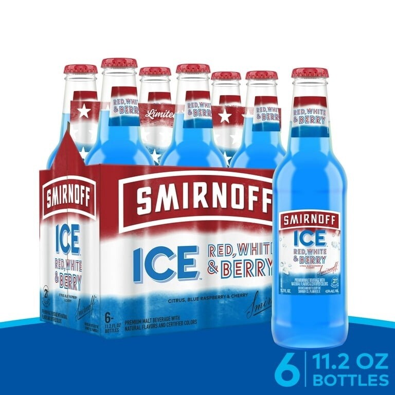 SMIRNOFF ICE RED, WHITE &amp; BERRY 6B