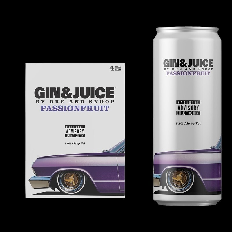 GIN &amp; JUICE PASSIONFRUIT 4PK