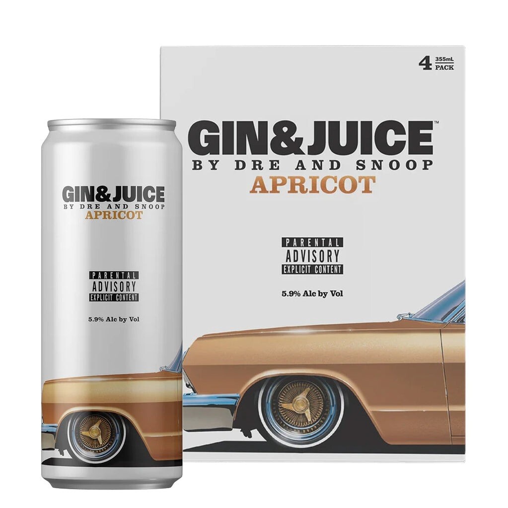 GIN &amp; JUICE APRICOT 4PK