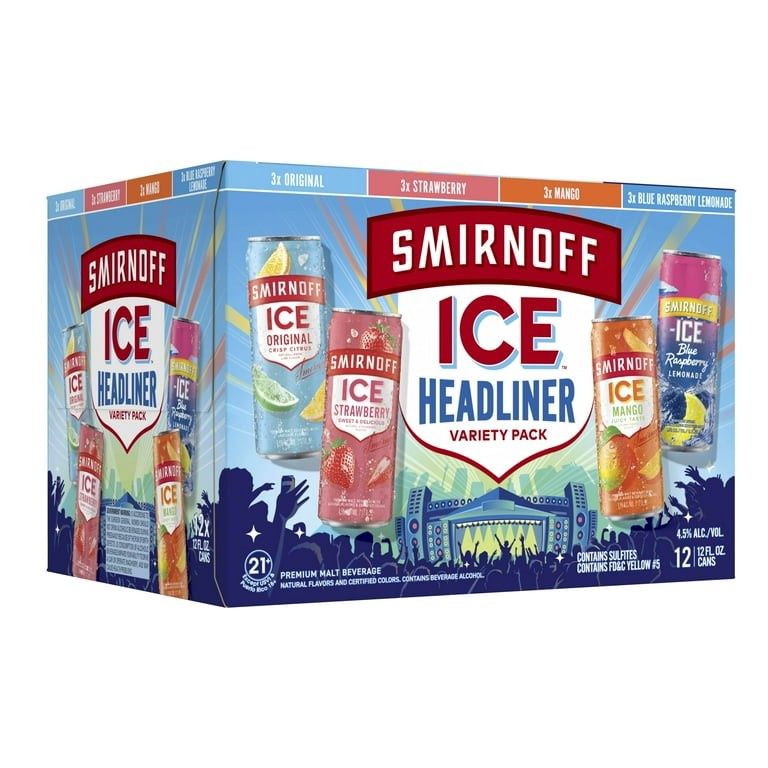 SMIRNOFF HEADLINER SLIM VRTY 12C